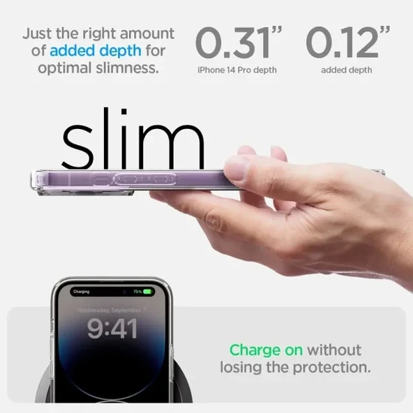 Spigen Ultra Hybrid (MagFit) iPhone 14 Pro Kılıf (2022)  White