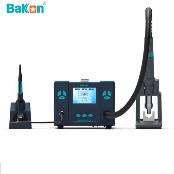 Bakon BK863 İntelligent 2 in 1 Lehimleme ve Sıcak Hava İstasyonu 1000W - 3