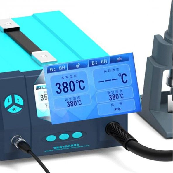 Bakon BK863 İntelligent 2 in 1 Lehimleme ve Sıcak Hava İstasyonu 1000W - 6