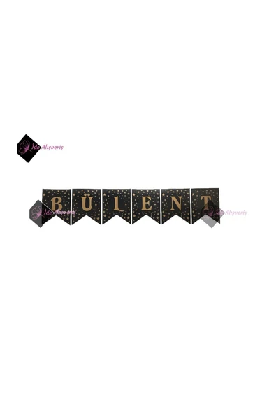 Bkmc KİŞİYE ÖZEL İSİM BANNER UZAR YAZI HARF BBANNER DOĞUM GÜNÜ KONSEPTİ - Resim 3