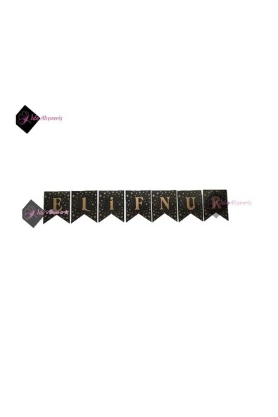 Bkmc KİŞİYE ÖZEL İSİM BANNER UZAR YAZI HARF BBANNER DOĞUM GÜNÜ KONSEPTİ ürün görseli