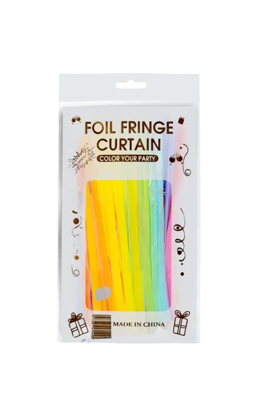 RÖNESANS PARTİ Makaron Metalize Kapı Duvar Fon Arka Perde 1X2 Metre - 1