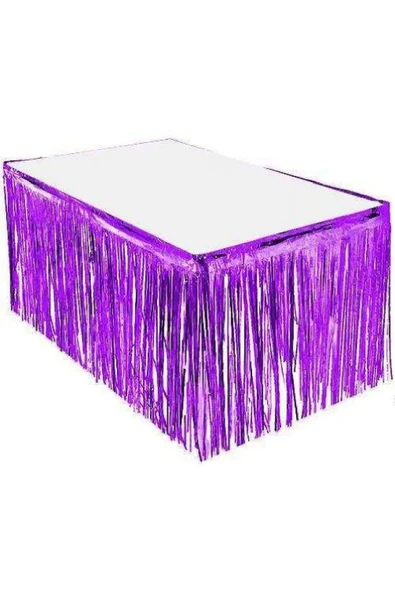 Laviyosa Masa Kenarı Eteği Mor Masa Eteği