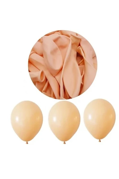 Bkmc Pastel Somon Balon 10 Adet