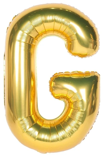 Bkmc Folyo Balon G Harfi Helyum Balon 36 Cm Gold Renk