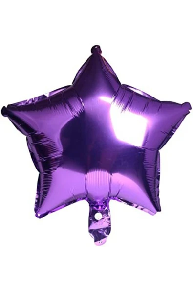 Carnaval Yıldız Folyo Balon Mor 45 Cm