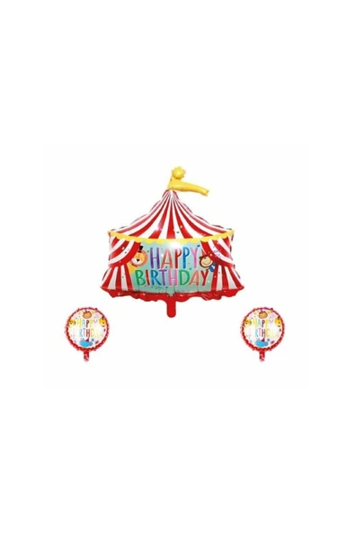 Bkmc Sirk 3’lü Set Folyo Balon ürün görseli