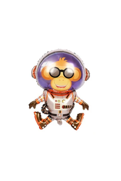 Bkmc Astronot Maymun Folyo Balon