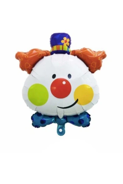 Baloncum Palyaço Folyo Balon Sevimli Palyaço Helyum Uyumlu Veya Normal Şişim Folyo Balon 75 Cm