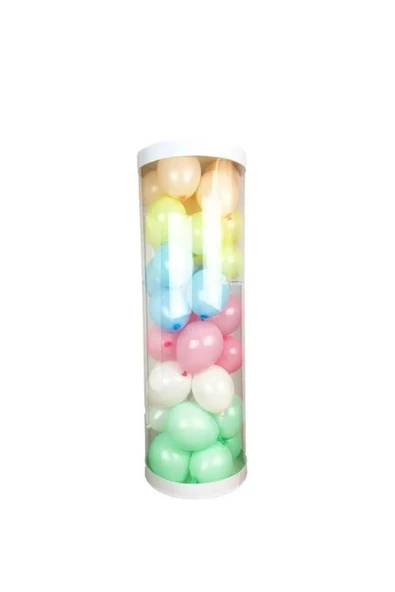Laviyosa PVC SÜTÜN 90 CM SİLİNDİR DOĞUM GÜNÜ PASTA STANDI - 5