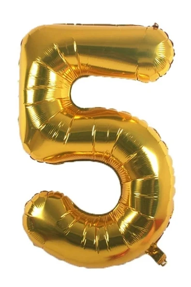 Bkmc Folyo Balon Harfi Helyum Balon 36 Cm Gold Renk