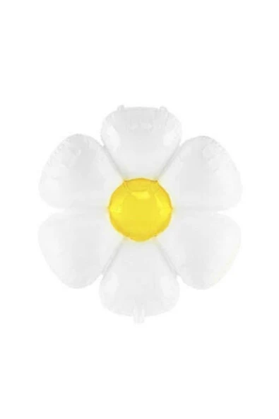 Bkmc Küçük Beyaz Papatya Folyo Balon ürün görseli