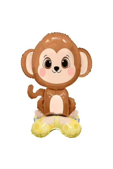 Mini Parti MİNİ PARTY STORE  Ayaklı Maymun Folyo Balon