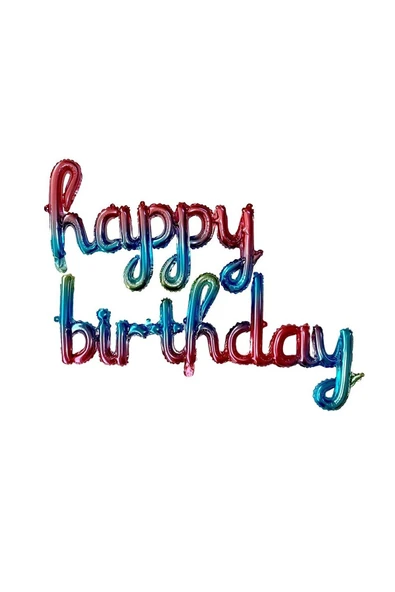 Bkmc EL YAZILI HAPPY BİRTHDAY GÖKKUŞAĞI Folyo Balon