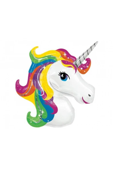 STOCON PARTY Unicorn Dev Renkli Folyo Balon Helyuma Uyumlu Unicorn ürün görseli