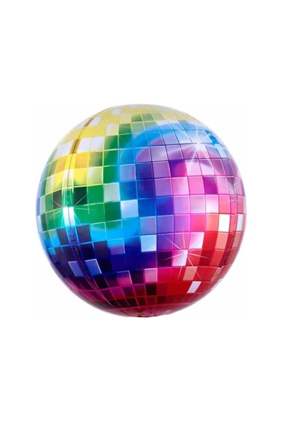 Bkmc Disco Topu Renkli Folyo Balon