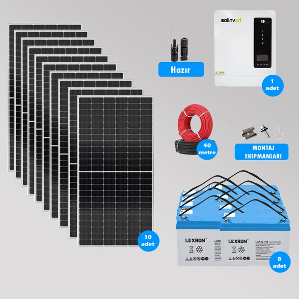 CKS ENERJI 6.2 kW Hazır Solar Paket Kolay Kurulum(MAKSİMUM PAKET)
