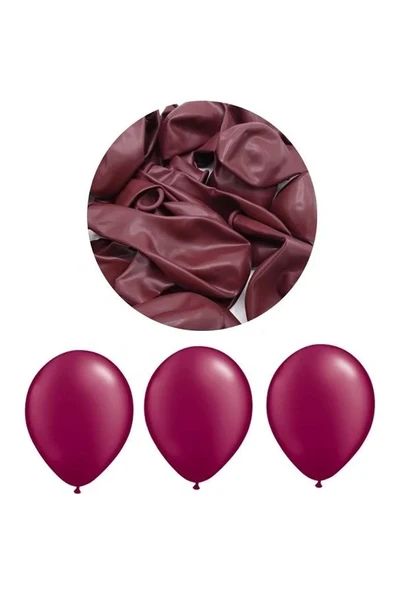 Bkmc Pastel Bordo Balon 10 Adet ürün görseli