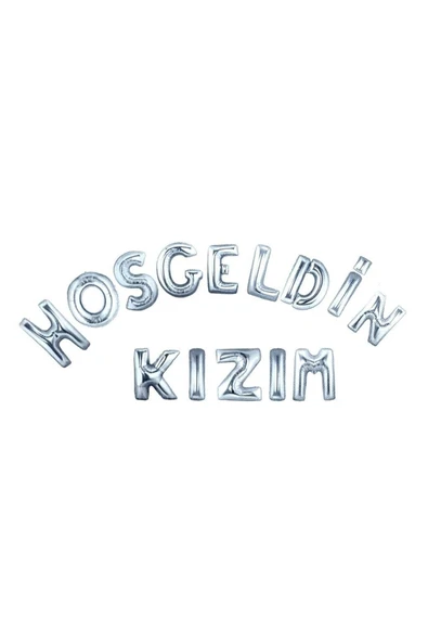 Bkmc HOŞGELDİN KIZIM GÜMÜŞ SET BALON