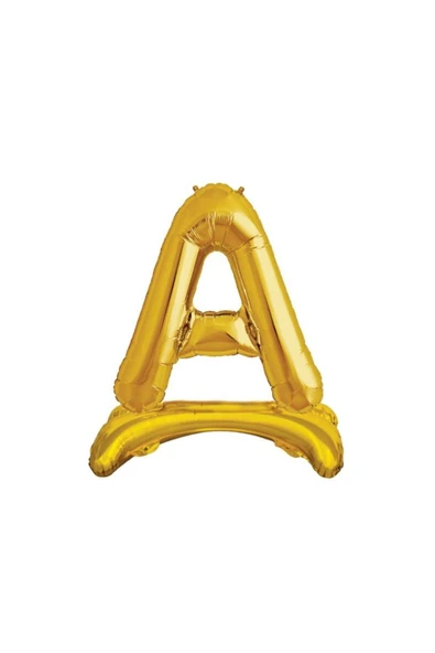 Bkmc 34'' Gold A Harfi Ayaklı Folyo Balon