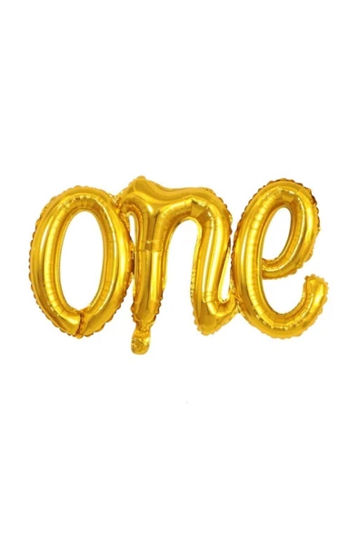 Lulucodesing ONE YAZILI GOLD FOLYO BALON 19İNCH