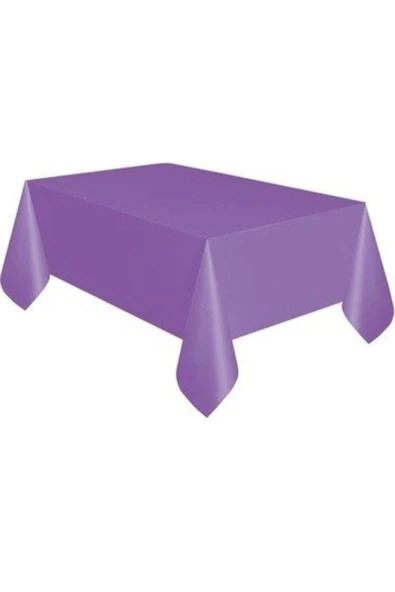 Gökkuşağı Giyim Mor Doğum Günü Masa Örtüsü