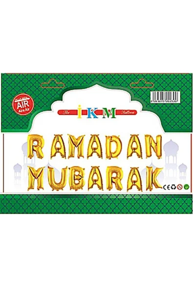 Bkmc RAMADAN MUBARAK GOLD SET BALON