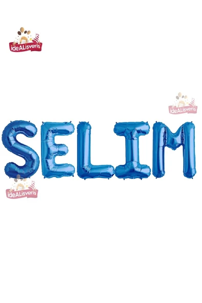 Bkmc 5 Harfli Kişiye Özel İsim Folyo Balonu  Doğum Günü  Folyo Balon Set 36cm Isim Balon