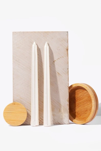 Bkmc 2 Li Sedef Inci Renkli Şamdan Mumu