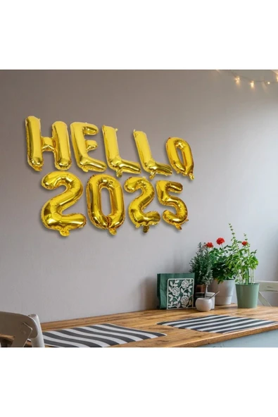 Bkmc GOLD HELLO 2025 FOLYO BALON SET