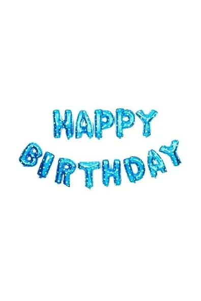 Bkmc HAPPY BİRTHDAY MAVİ SET BALON