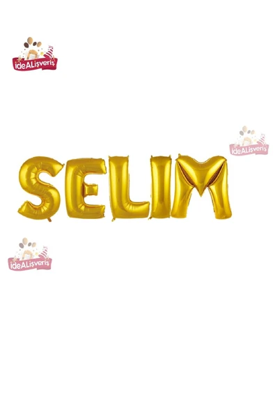 Bkmc 5 Harfli Kişiye Özel İsim Folyo Balonu  Doğum Günü  Folyo Balon Set 36cm Isim Balon