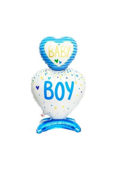 Bkmc Ayaklı Baby Boy Mavi Folyo Balon