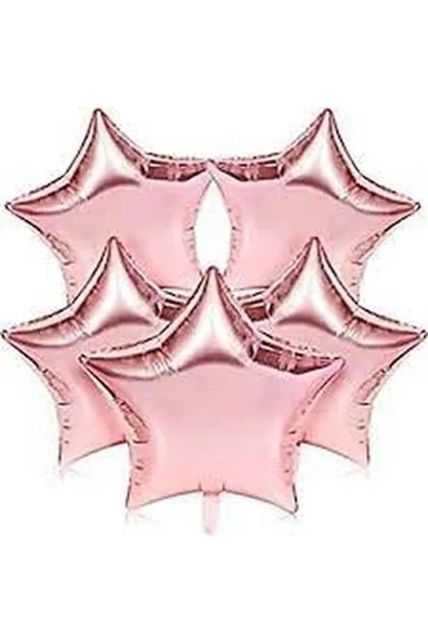 Bkmc 5 ADET YILDIZ FOLYO BALON 18 inç  45 cm