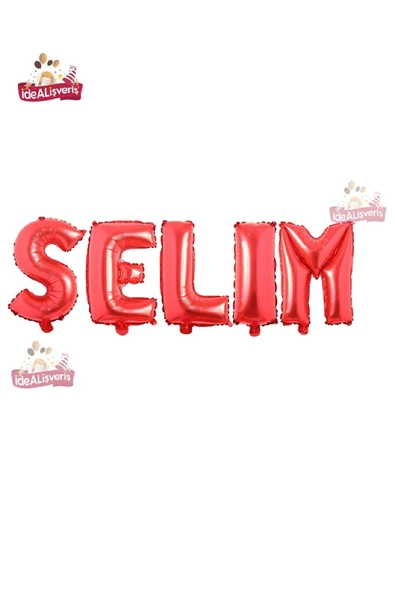 Bkmc 5 Harfli Kişiye Özel İsim Folyo Balonu  Doğum Günü  Folyo Balon Set 36cm Isim Balon - Resim 3