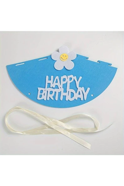 Bkmc 1 Yaş Kahverengi Sevimli Doğum Günü Şapkası, Papatya Temalı Doğum Günü Parti Süsleri, - Resim 5