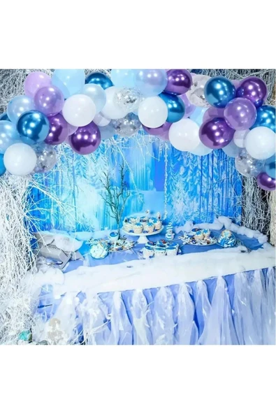 Laviyosa METALİK RENKLER BALON ZİNCİR SETİ - Resim 5