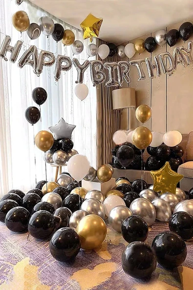 Bkmc Yetişkin Gold Doğum Günü Seti ürün görseli