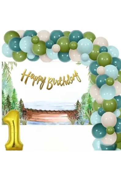 Laviyosa OKYANUS TEMALI DOĞUM GÜNÜ BALON KONSEPTİ DOĞUM GÜNÜ PARTİ SETİ SÜSÜ
