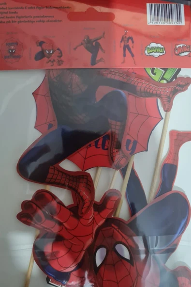 Bkmc 6 adet, Çizgi Film Karakter Temalı Doğum Günü Pasta Süsü - 5