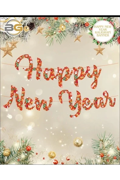 Bkmc Happy New Year Kali?grafi? Banner Yazi - 3