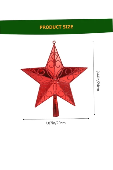 Laviyosa Yılbaşı Ağaç Başlığı Süslemeleri Ağaç Tepeliği - Resim 3