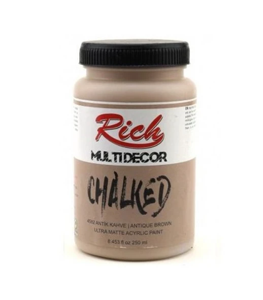 Rich Multi Decor Chalked Boya 250 Ml Antik Kahve 4582