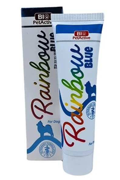 Bio PetActive Rainbow Köpekler için Tüy Renk Boyası Mavi 100ml
