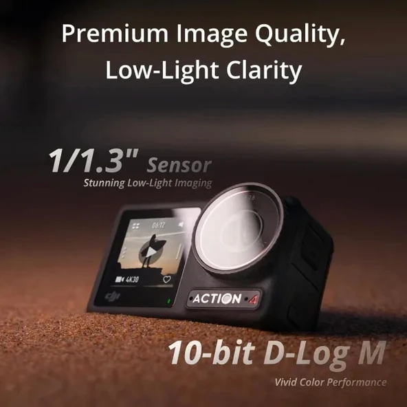 DJI Osmo Action 4 Standart Kombo - 4K/120 fps Su Geçirmez Aksiyon Kamerası - 2