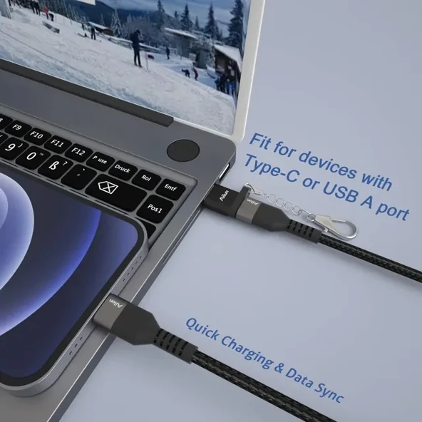 Ailun USB C - Yıldırım Kablosu 2'li Paket - 3