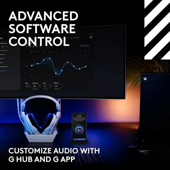 Logitech G Astro A50 X LIGHTSPEED Kablosuz Oyun Kulaklığı + Baz İstasyonu - 9