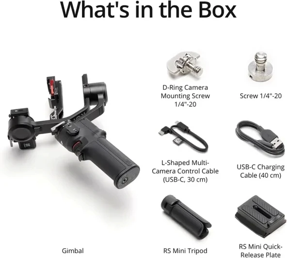 DJI RS 3 Mini 3 Eksenli Aynasız Gimbal Hafif Sabitleyici - 5