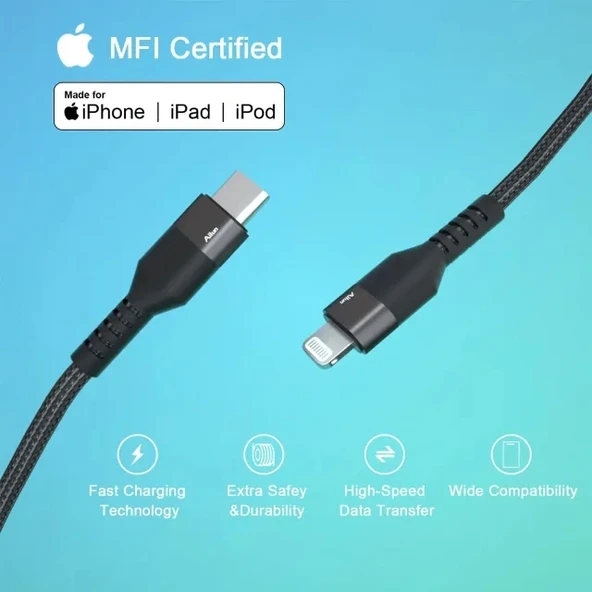 Ailun USB C - Yıldırım Kablosu 2'li Paket - 4