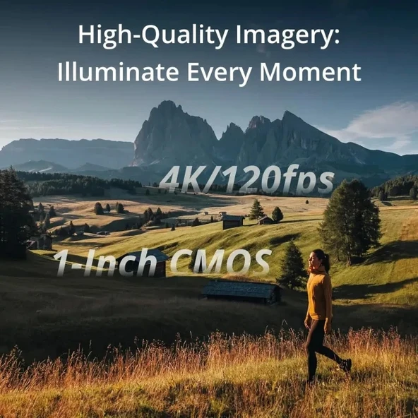 DJI Osmo Pocket 3 Vlog Kamerası CMOS ve 4K/120fps Video - 2